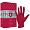 Перчатки нитриловые, красные, одноразовые, размер М, уп/100шт